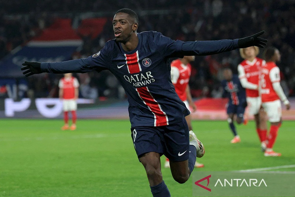 Hattrick Ousmane Dembele bawa PSG telan Brest 5 2