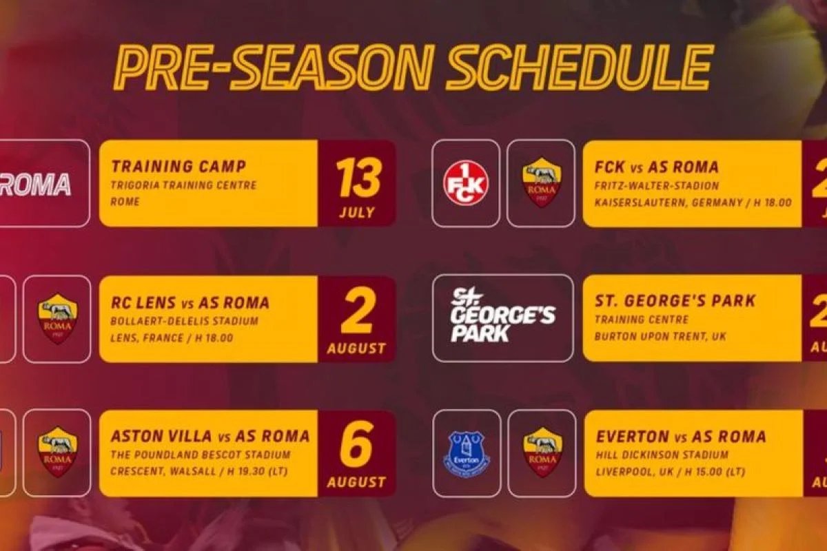 AS Roma umumkan agenda pramusim 2025 26